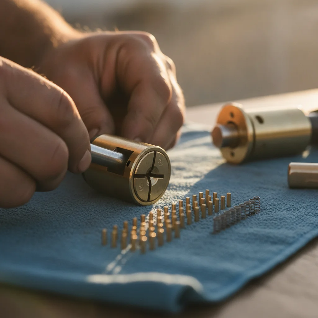 Residential lock rekeying service by a licensed Austin locksmith